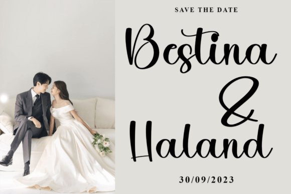 Dairy Wedding Font PNG with transparent background - Preview 5