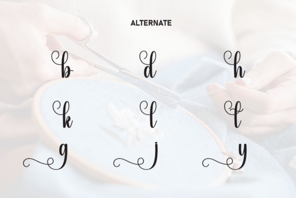 Embroidery Font - Preview 6