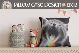 Funny Kitten Pillow Case Design