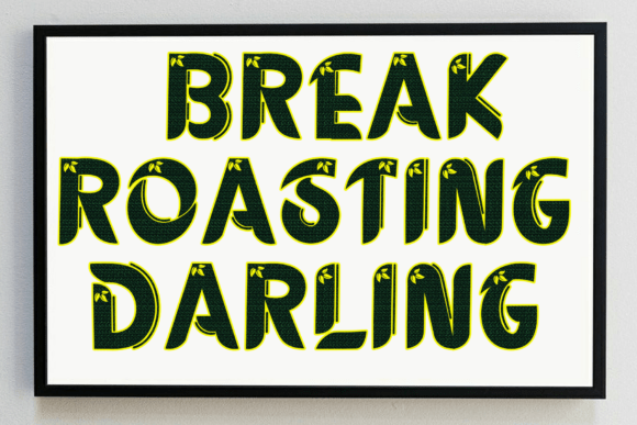 Garden Farming Font PNG with transparent background - Preview 3