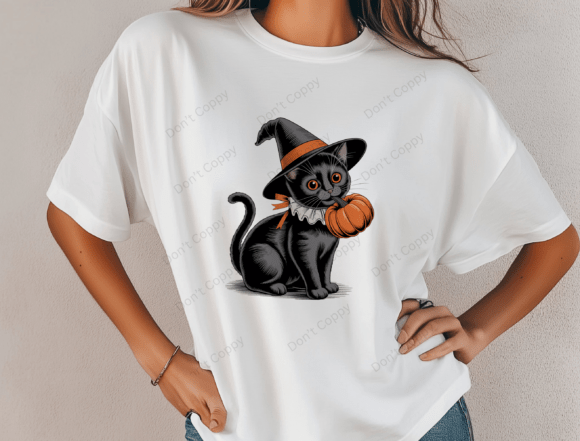 Halloween Witch Black Cat Png Vintage Graphics