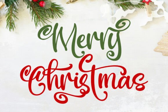Merry Christine Font font preview - 2