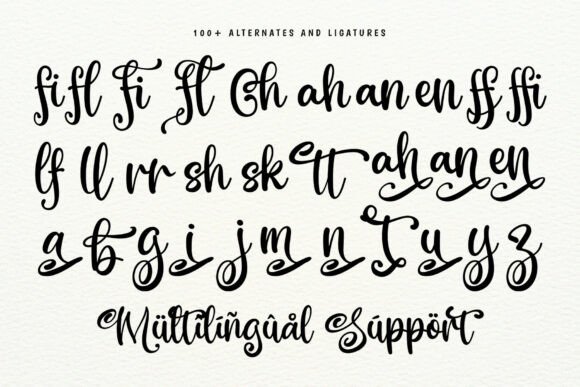 Merry Christine Font font preview - 4