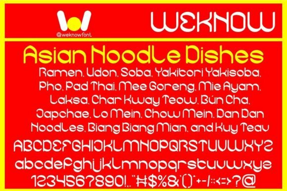Noodle Empire Font PNG with transparent background - Preview 1