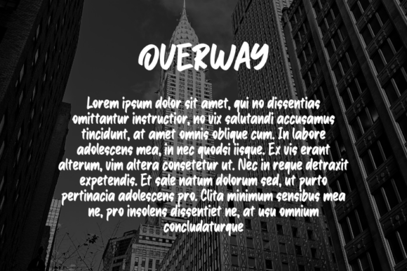 Overway Font PNG with transparent background - Preview 2