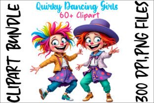 Quirky Dancing Girl Clipart Bundle Graphic by Oyonni design · Creative ...
