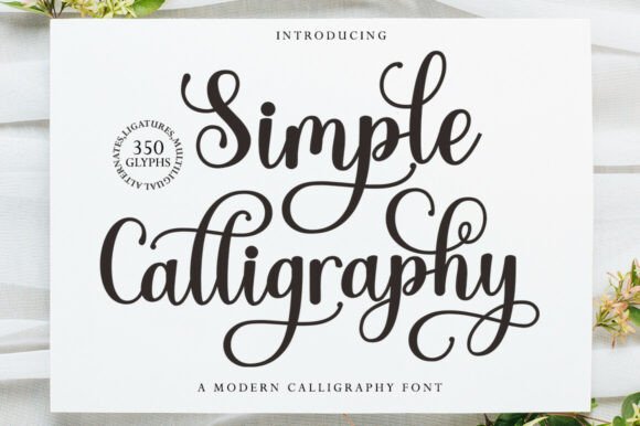 Simple Calligraphy Font by Sumi Creative preview