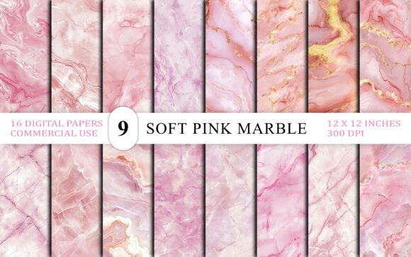 Soft Pink Marble Texture Background