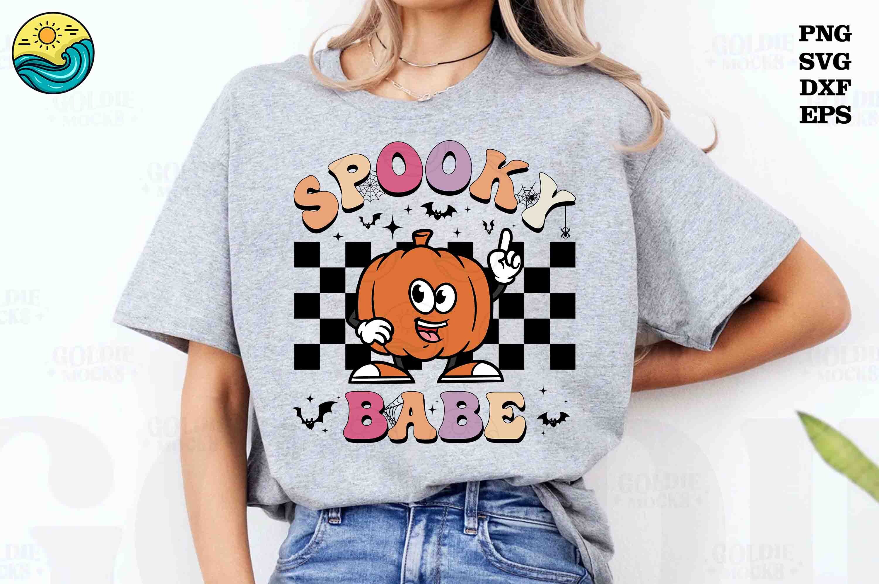 Spooky Babe SVG, Cute Halloween Pumpkin Graphic by Amesborg Ocean ...