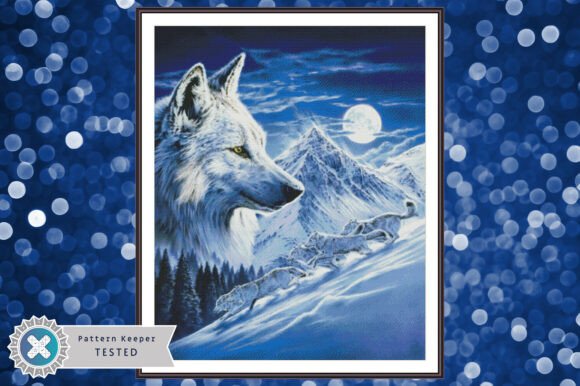 Arctic Wolves Cross Stitch Pattern PDF
