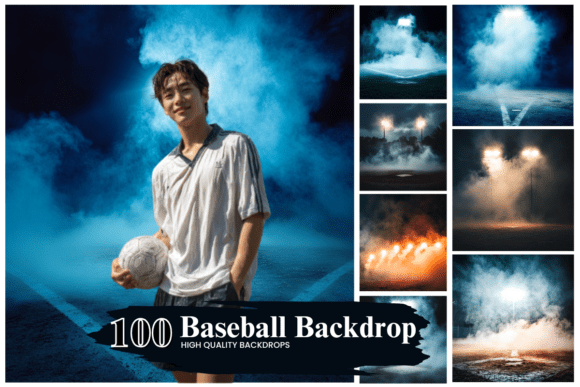 Preview of Baseball Stadium Digital Backdrops digital backdrop