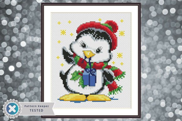 Christmas Penguin Cross Stitch Pattern