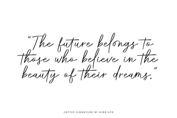 Coffee Signature Font - Preview 2