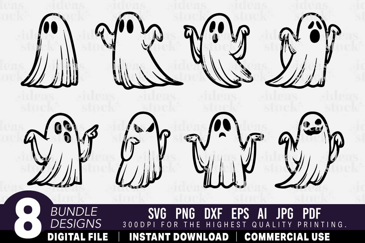 Cute Ghost SVG Graphic by ideasStock · Creative Fabrica