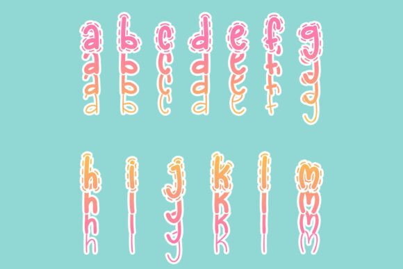 Dashedline Stacked Font - Preview 1