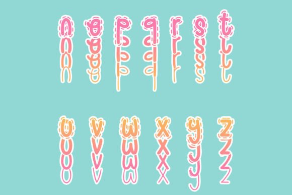 Dashedline Stacked Font - Preview 2