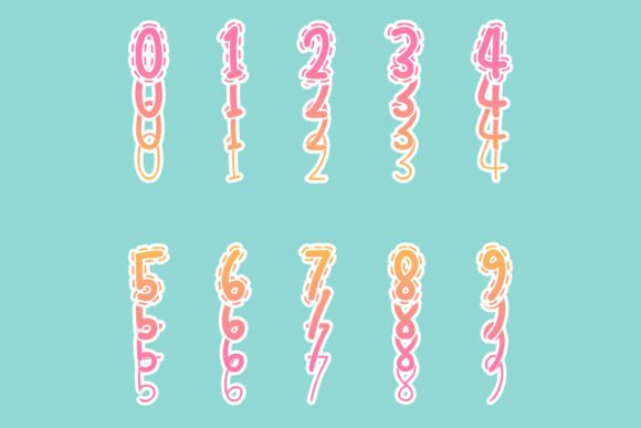 Dashedline Stacked Font - Preview 3