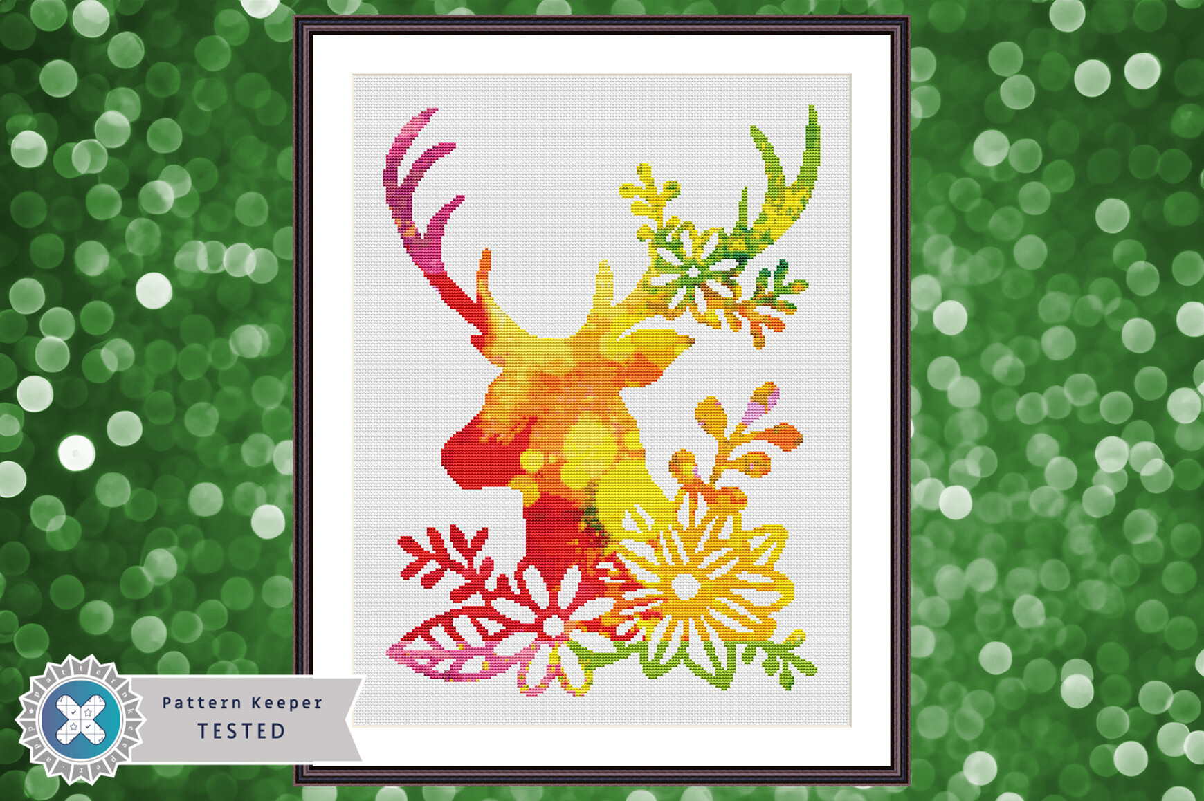 Deer Cross Stitch Pattern PDF