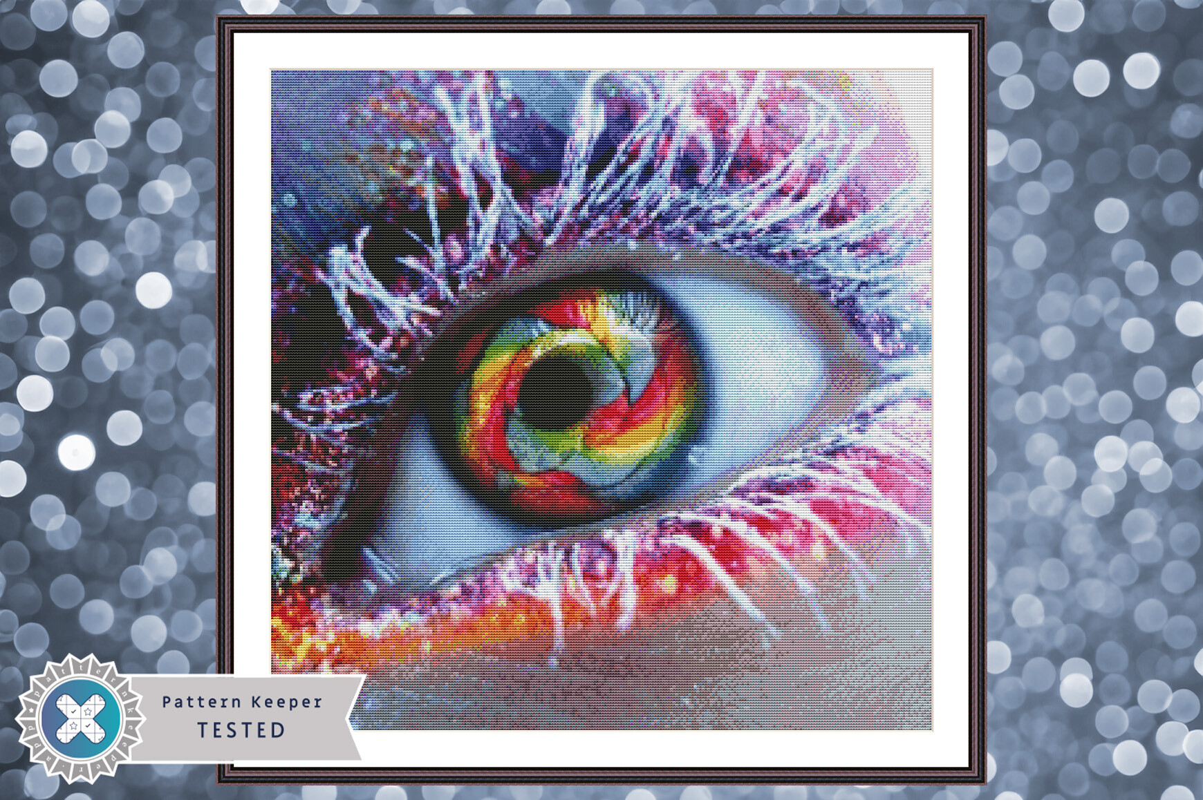 Fantasy Eye Cross Stitch Pattern PDF