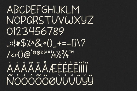 Fondy Font PNG with transparent background - Preview 1