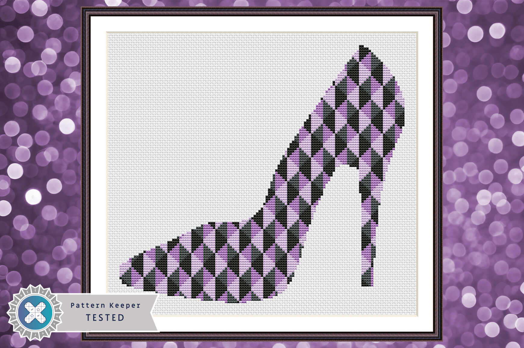 Geometrical High Heel Cross Stitch PDF