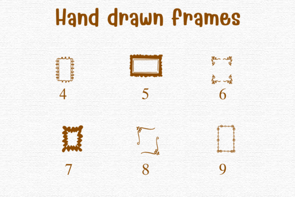 Hand Drawn Frames Font - Preview 3