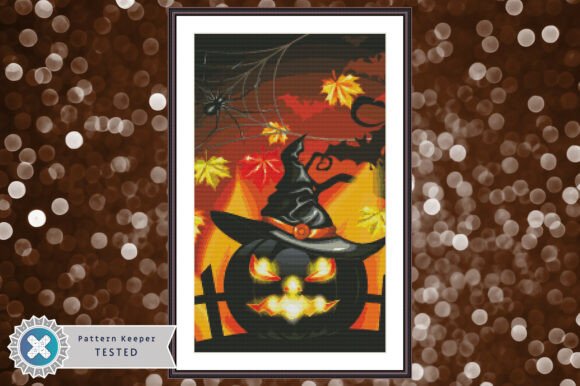 Jack O’Lantern Cross Stitch Pattern PDF