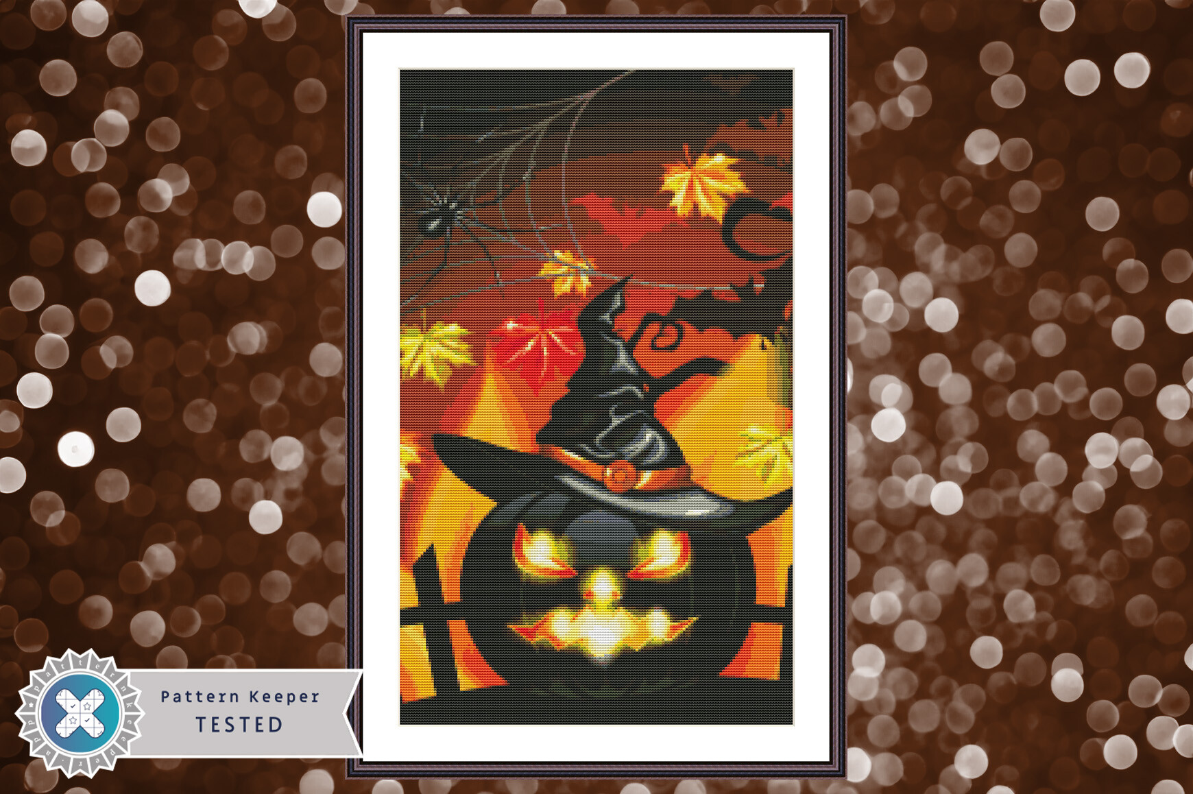 Jack O’Lantern Cross Stitch Pattern PDF