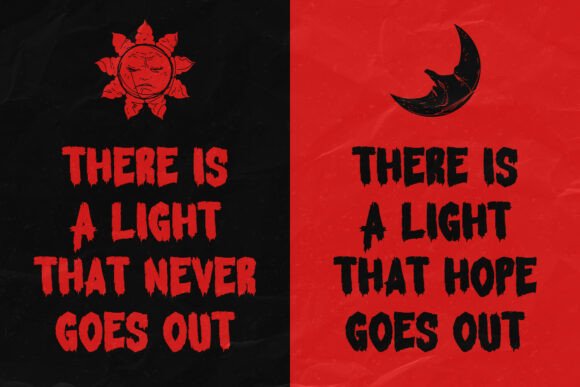 Krrraw Scary Font PNG with transparent background - Preview 1