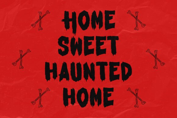 Krrraw Scary Font PNG with transparent background - Preview 2