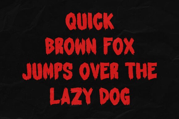 Krrraw Scary Font PNG with transparent background - Preview 4
