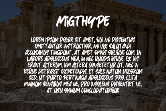 Migthype Font PNG with transparent background - Preview 2