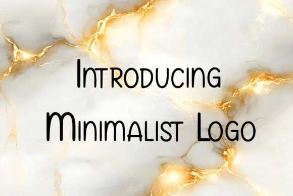 Minimalist Logo Font PNG with transparent background - Preview 1
