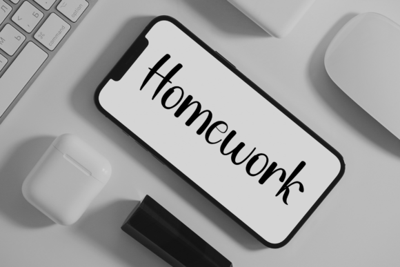 Modern Homestay Font PNG with transparent background - Preview 4