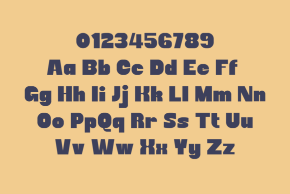 Nandour Font PNG with transparent background - Preview 1