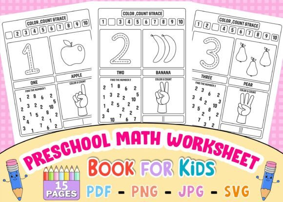 Preschool Math Worksheet for Kids, Pre-K
