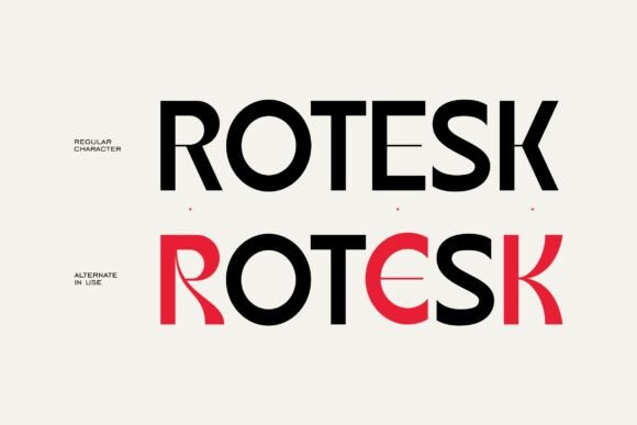 Roigant Font PNG with transparent background - Preview 3