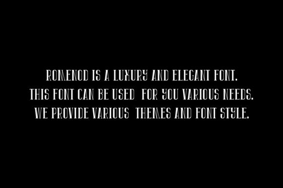 Romenod Font PNG with transparent background - Preview 3