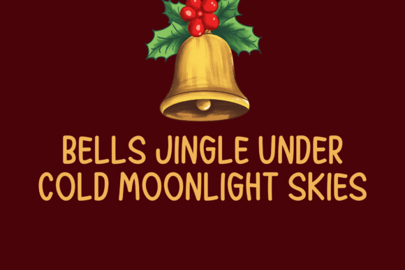 Santa Magic Font PNG with transparent background - Preview 1