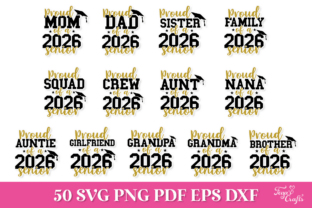 Senior 2026 SVG Quotes Bundle Graphic by Anastasia Feya · Creative Fabrica