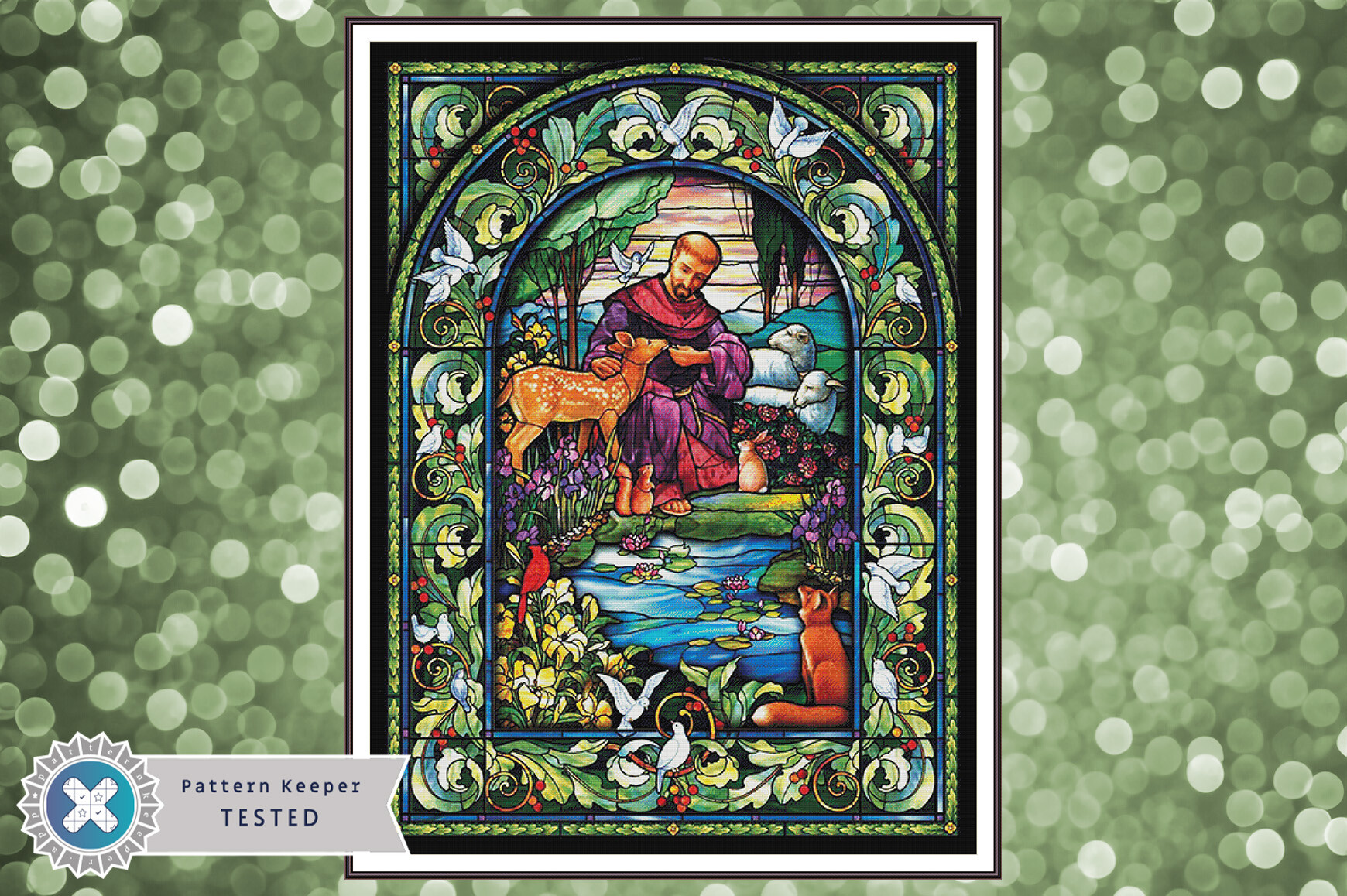 St. Francis Cross Stitch Pattern PDF