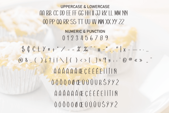 Cheese Cupcake Font - Preview 6