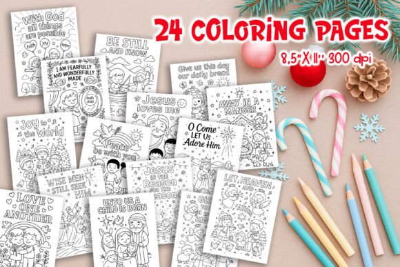 Christian Bible Christmas Pages Bundle