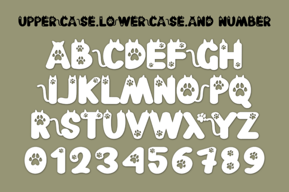 Cute Cat Font - Preview 3