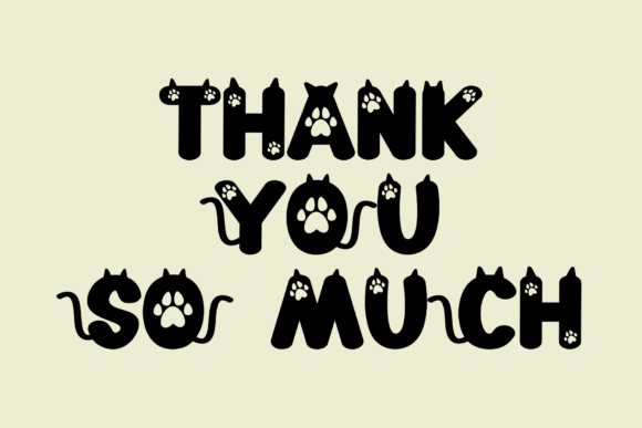 Cute Cat Font - Preview 4