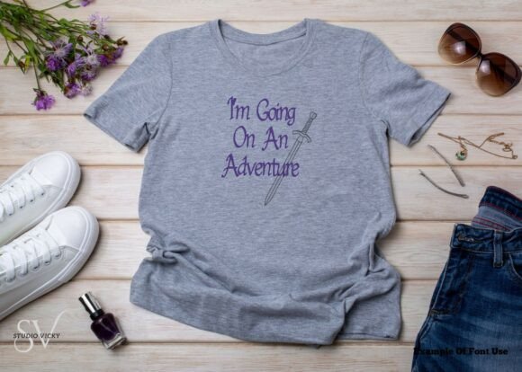 Fantasy Adventure Font PNG with transparent background - Preview 5