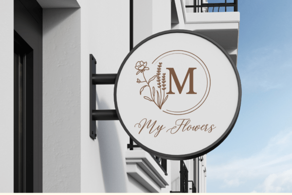 Floral Accent Monogram Font - Preview 6
