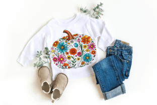Floral Pumpkin Png Boho Fall Pumpkin Graphic by Artistic Revolution ...