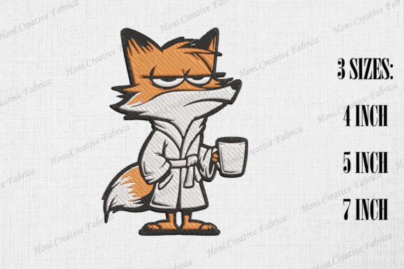 Grumpy Fox in Bathrobe