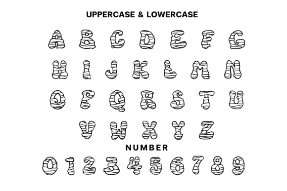 Halloween Mummy Retro Font - Preview 6